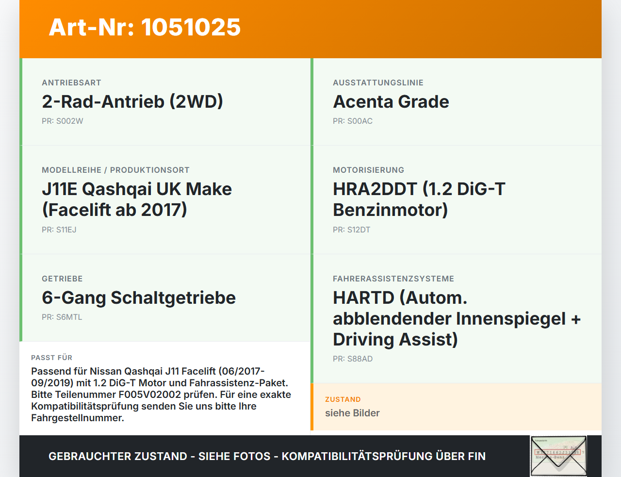 Nissan Qashqai II J11 17-21 DiG-T 1,2 85KW Sensor Gateway SG Nissan Qashqai II J11 17-21 01.06.2017 284T1HV00A... Vorschau 3