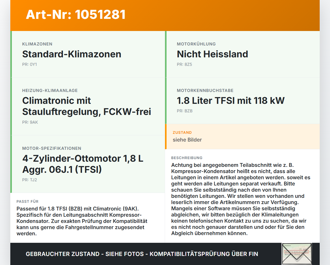 Audi A3 8P 08-13 TFSI 1,8 118KW Klimaschlauch Klimaleitung Kompressor-Kondensator Audi A3 8P 08-13 13.05.2008... Vorschau 3