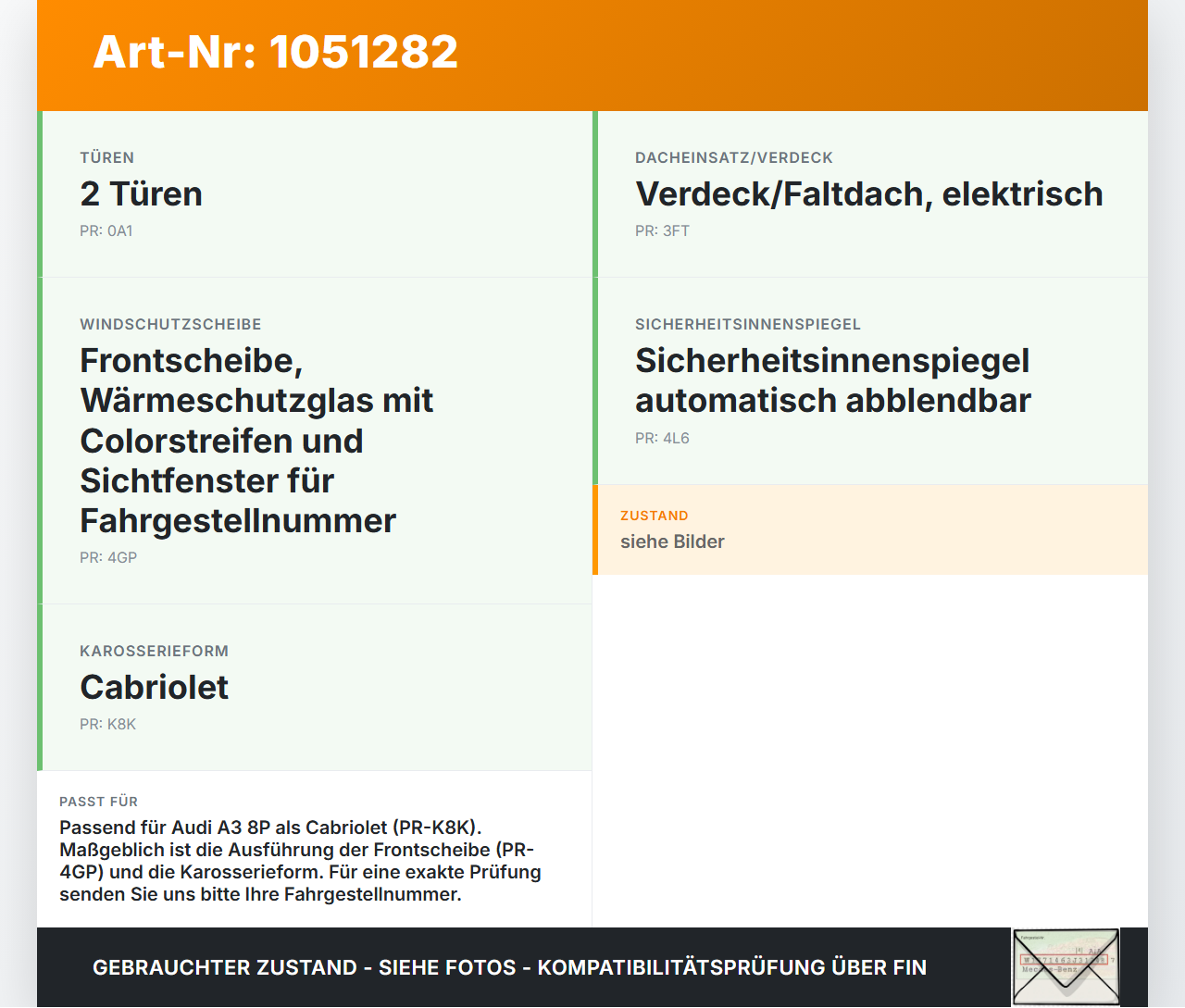 Audi A3 8P 08-13 WS Dichtung Windschutzscheibe Frontscheibe Audi A3 8P 08-13 13.05.2008 8P7871465B 038906051D... Vorschau 3