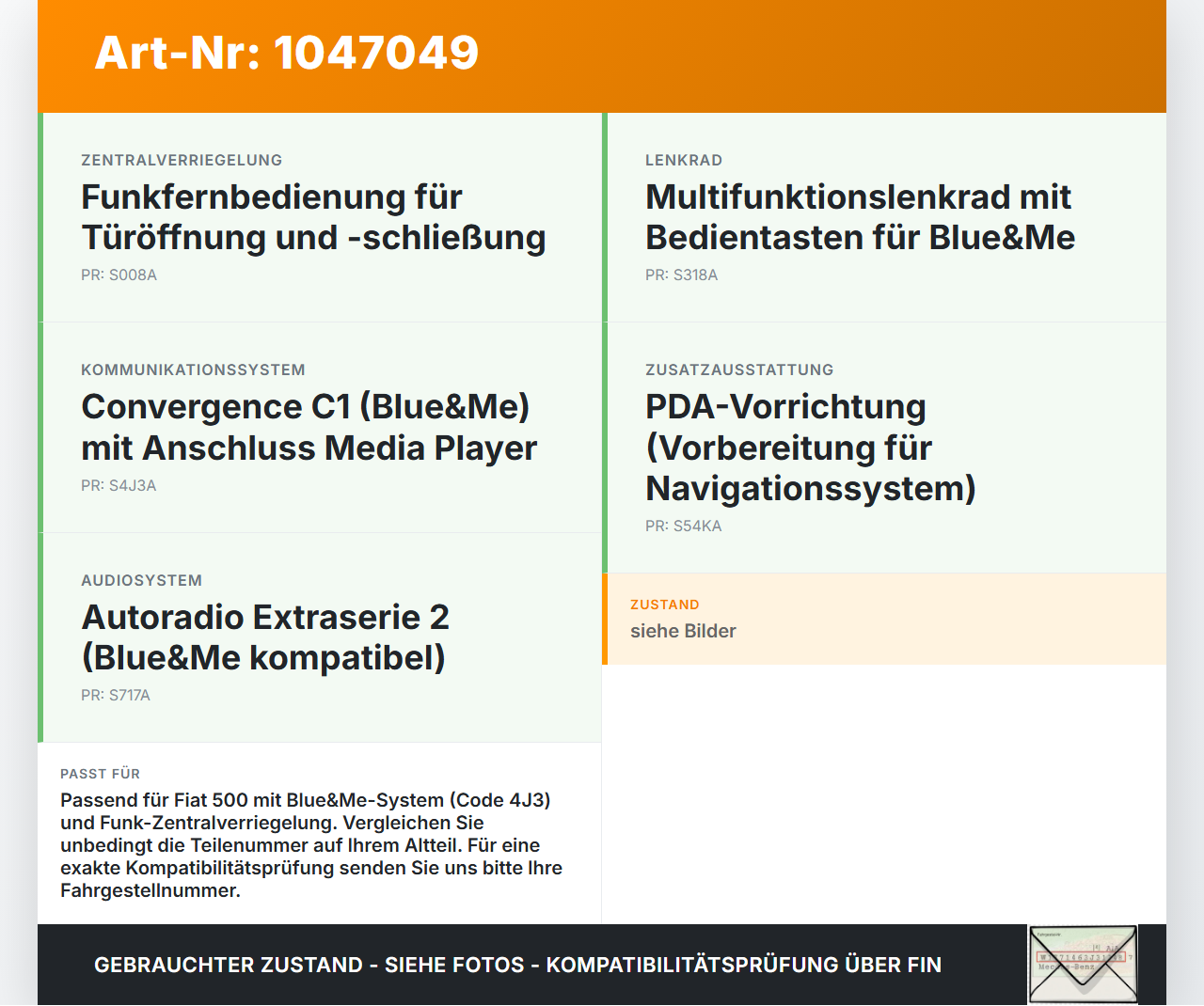 Fiat 500 595 Abarth 12-24 Steuergerät ECU Modul SG BLUE & ME CENTRA LOCKING UNIT BLUETOOTH Fiat 500 595 Abarth... Vorschau 3