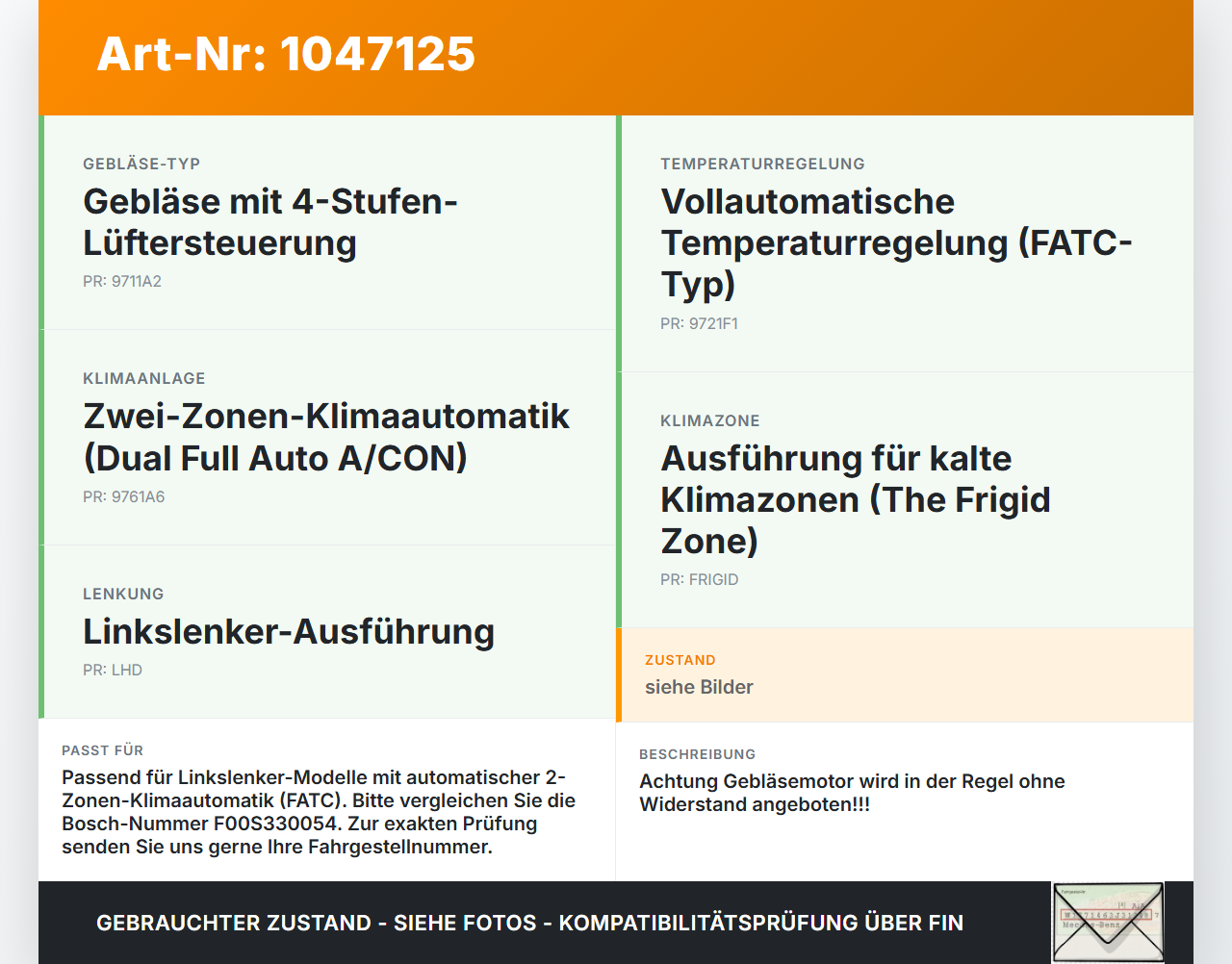 Kia Ceed JD 12-15 Gebläsemotor Lüftermotor Heizungsgebläse Kia Ceed JD 12-15 28.03.2013 F00S3B2474 gebraucht Vorschau 3