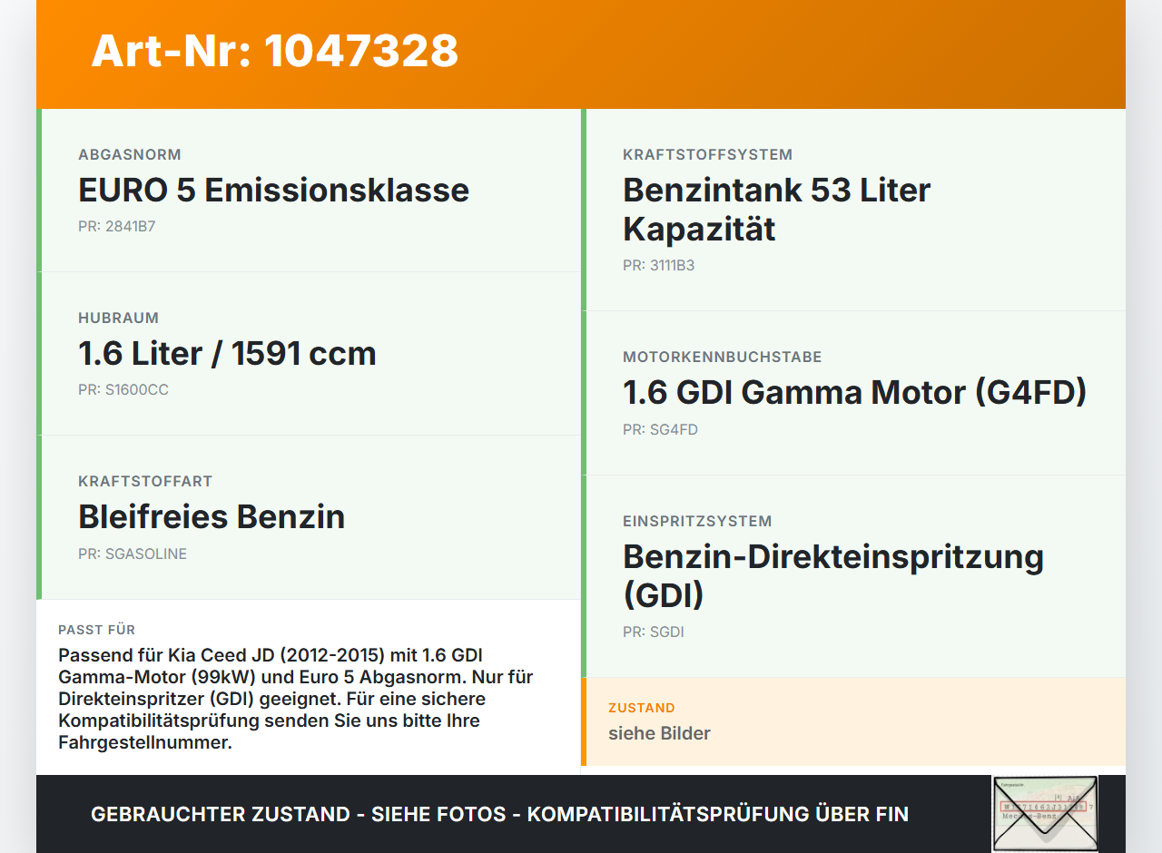 Kia Ceed JD 12-15 GDI 1,6 99KW Einspritzleiste Düsenstock für Einspritzanlage Kia Ceed JD 12-15 28.03.2013... Vorschau 3