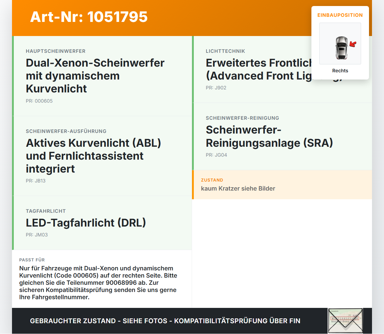 Volvo XC60 156 13-17 Xenon Vorschaltgerät Rechts Volvo XC60 156 13-17 23.11.2016 31297941 90068996 gebraucht Vorschau 3