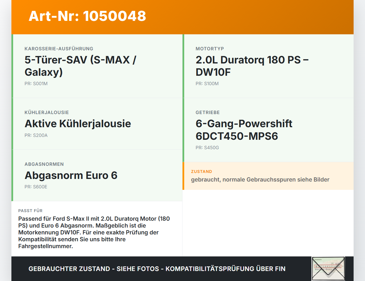 Ford S-Max II CK 15-19 TDCi 2,0 132KW DW10F Halterung für Drosselklappe Sensor-Ansauglufttemperatur Ford S-Max II... Vorschau 3