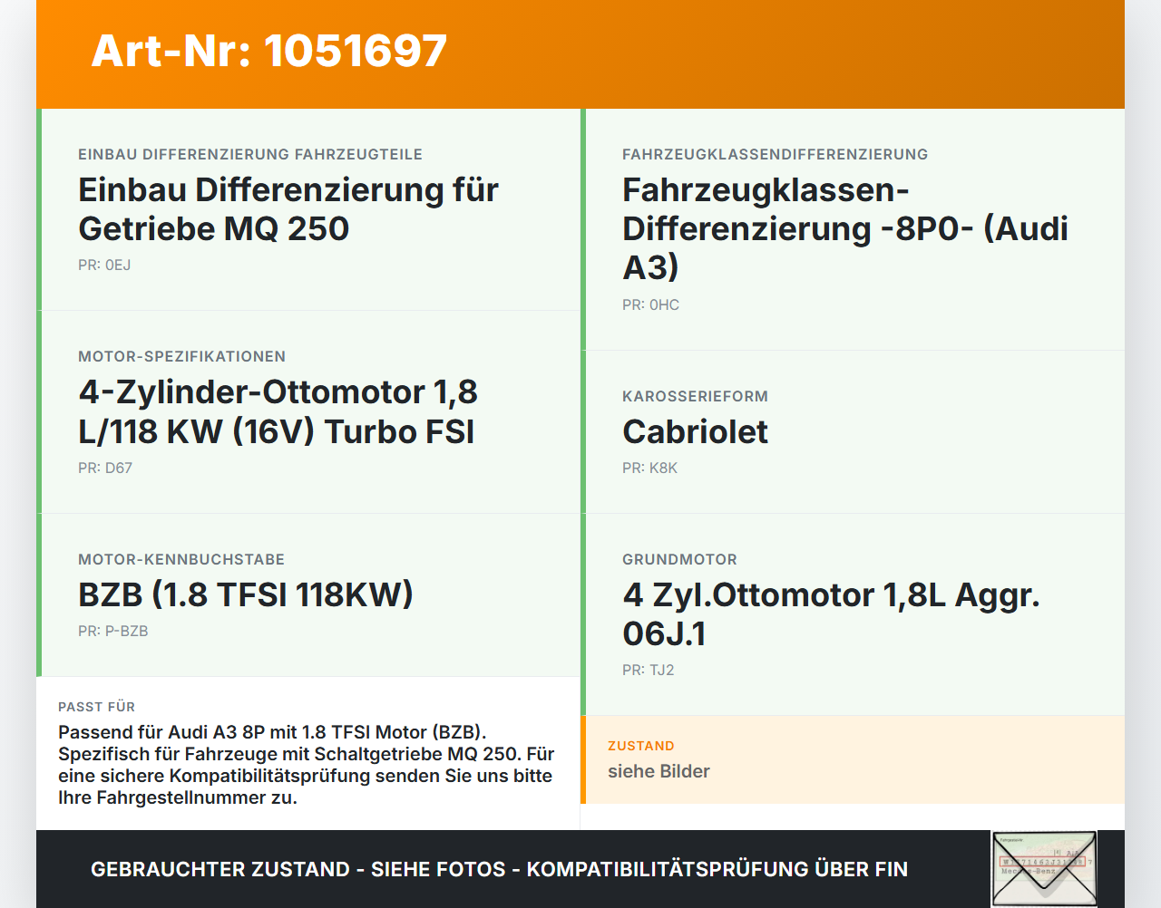 Audi A3 8P 08-13 TFSI 1,8 118KW BZB Oberteil Schwallblech für Ölwanne Motorwanne Audi A3 8P 08-13 13.05.2008... Vorschau 3