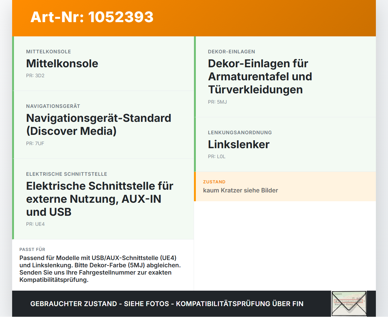 VW Touran II 5T 15-24 Blende Verkleidung Einbaurahmen VW Touran II 5T 15-24 12.05.2016 5TA863324B gebraucht Vorschau 3