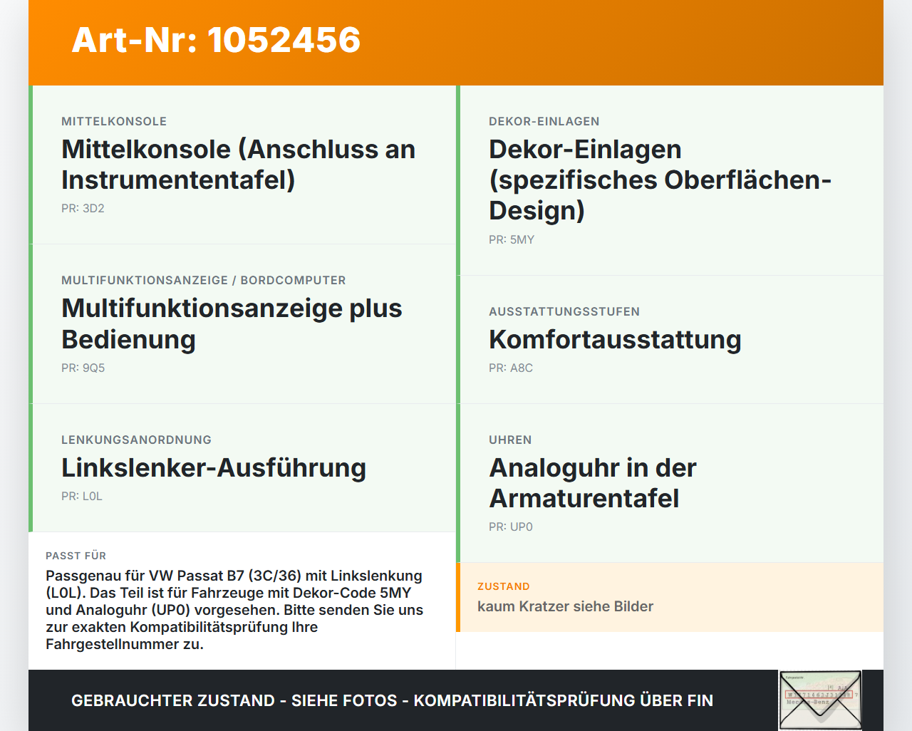 VW Passat 3C B7 10-14 Verkleidung für Tacho VW Passat 3C B7 10-14 21.03.2011 3AB858366D gebraucht Vorschau 3