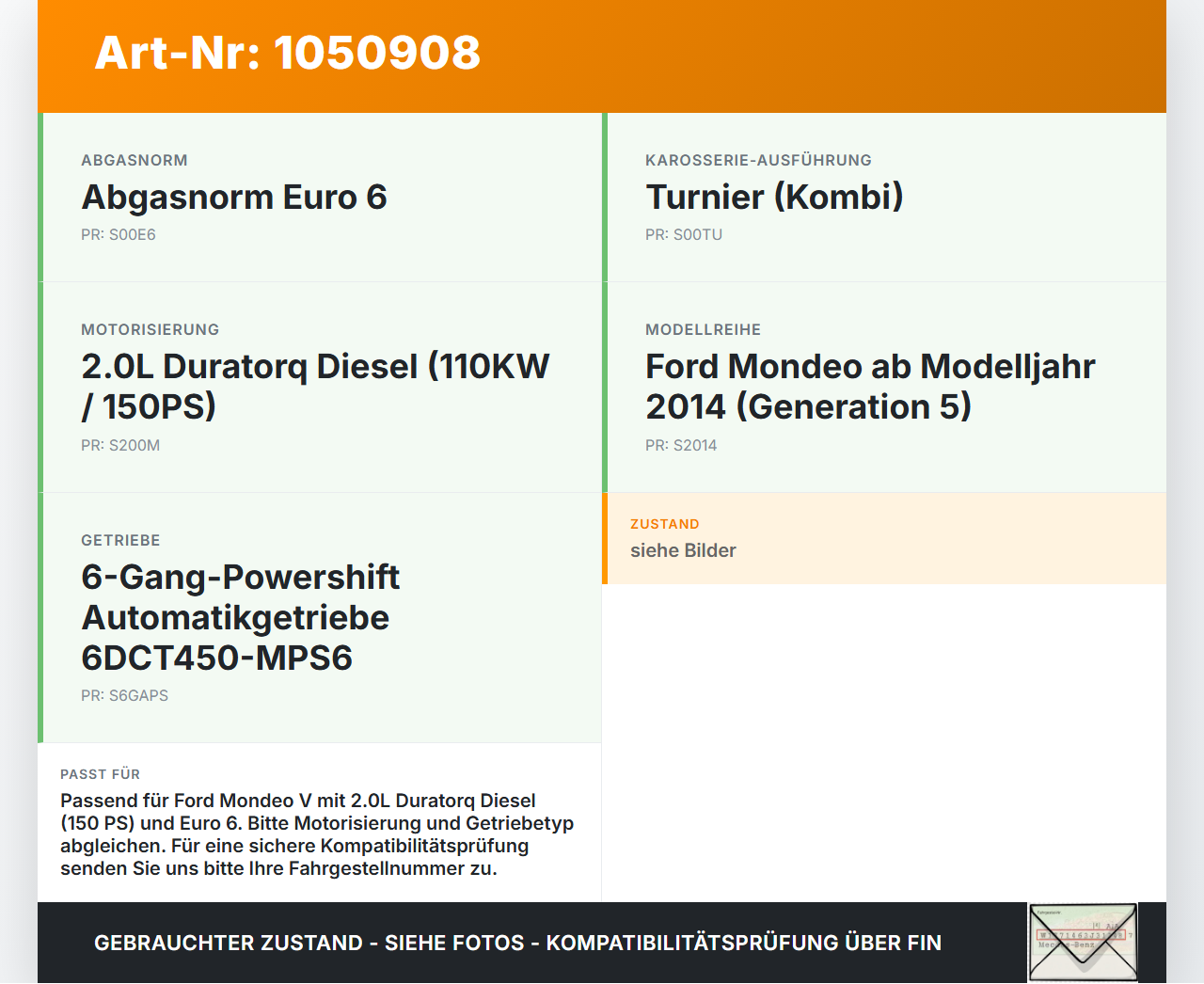 Ford Mondeo 5 V CF 14-19 2,0 110KW T7CE1F Ölfiltergehäuse Gehäuse Halter für Ölfilter Ford Mondeo 5 V CF 14-19... Vorschau 3