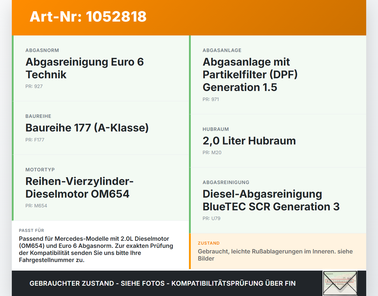 Mercedes W177 A200d 18-22 2,0d 110KW 654920 Abgasrückführventil EGR AGR Ventil Mercedes W177 A200d 18-22 12.07.2019... Vorschau 3