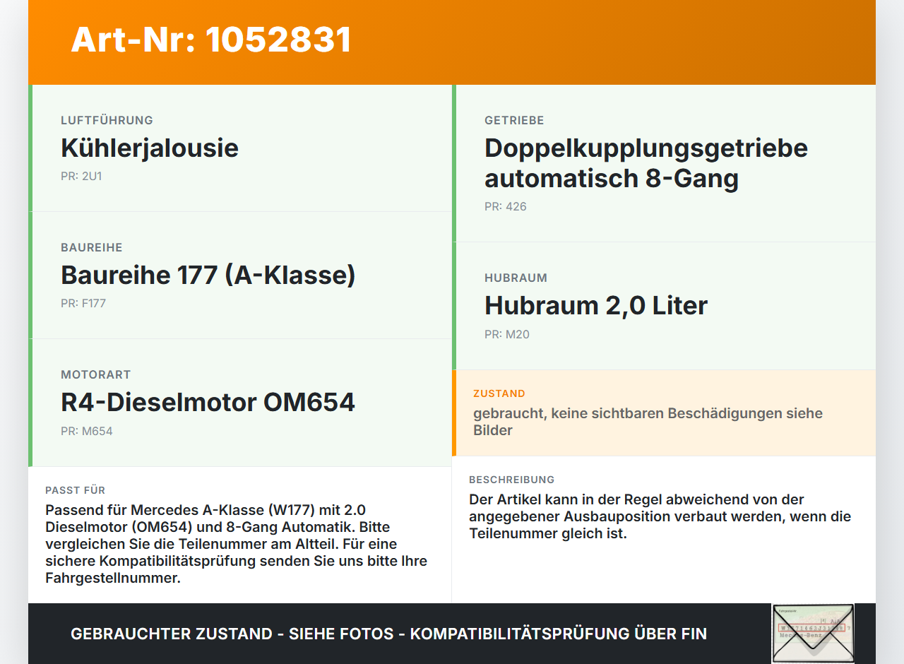 Mercedes W177 A200d 18-22 2,0d 110KW Ansaugrohr Ladeluftschlauch Luftschlauch Mercedes W177 A200d 18-22 12.07.2019... Vorschau 3