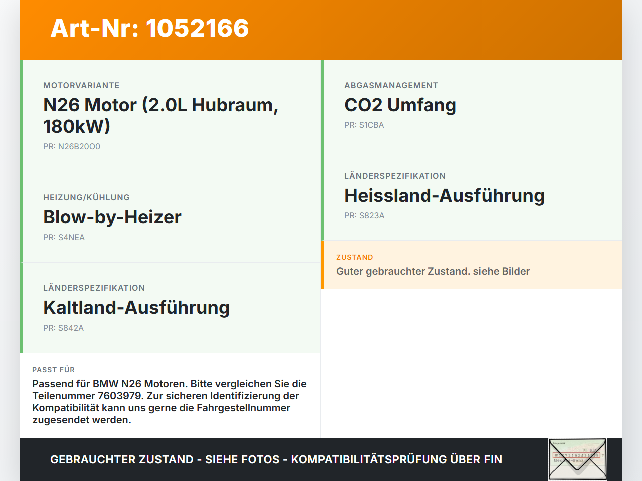 BMW 428i F36 14-17 Stellmotor Verstelleinheit für Excenterwelle BMW 428i F36 14-17 02.06.2016 7603979 11377603979... Vorschau 3