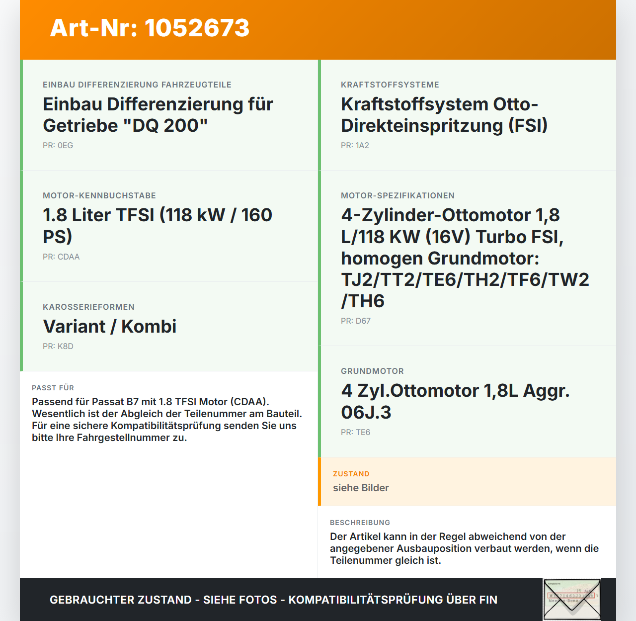 VW Passat 3C B7 10-14 TFSI 1,8 118KW Ansaugrohr Ladeluftschlauch Luftschlauch Pos.1 VW Passat 3C B7 10-14... Vorschau 3