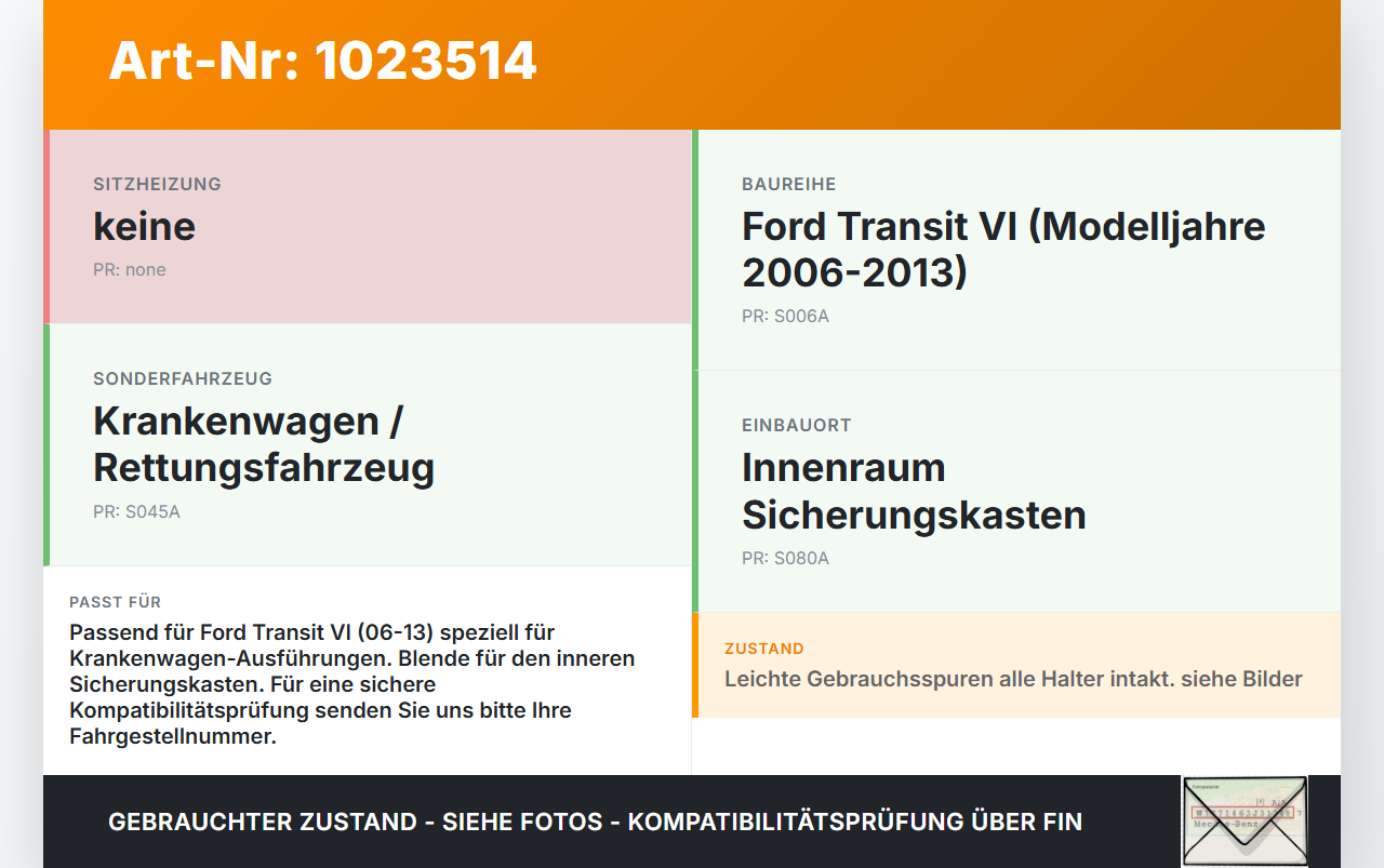 Ford Transit VI 06-13 Blende Innen Auflage Deckel für Sicherungskasten Ford Transit VI 06-13 26.11.2010... Vorschau 3