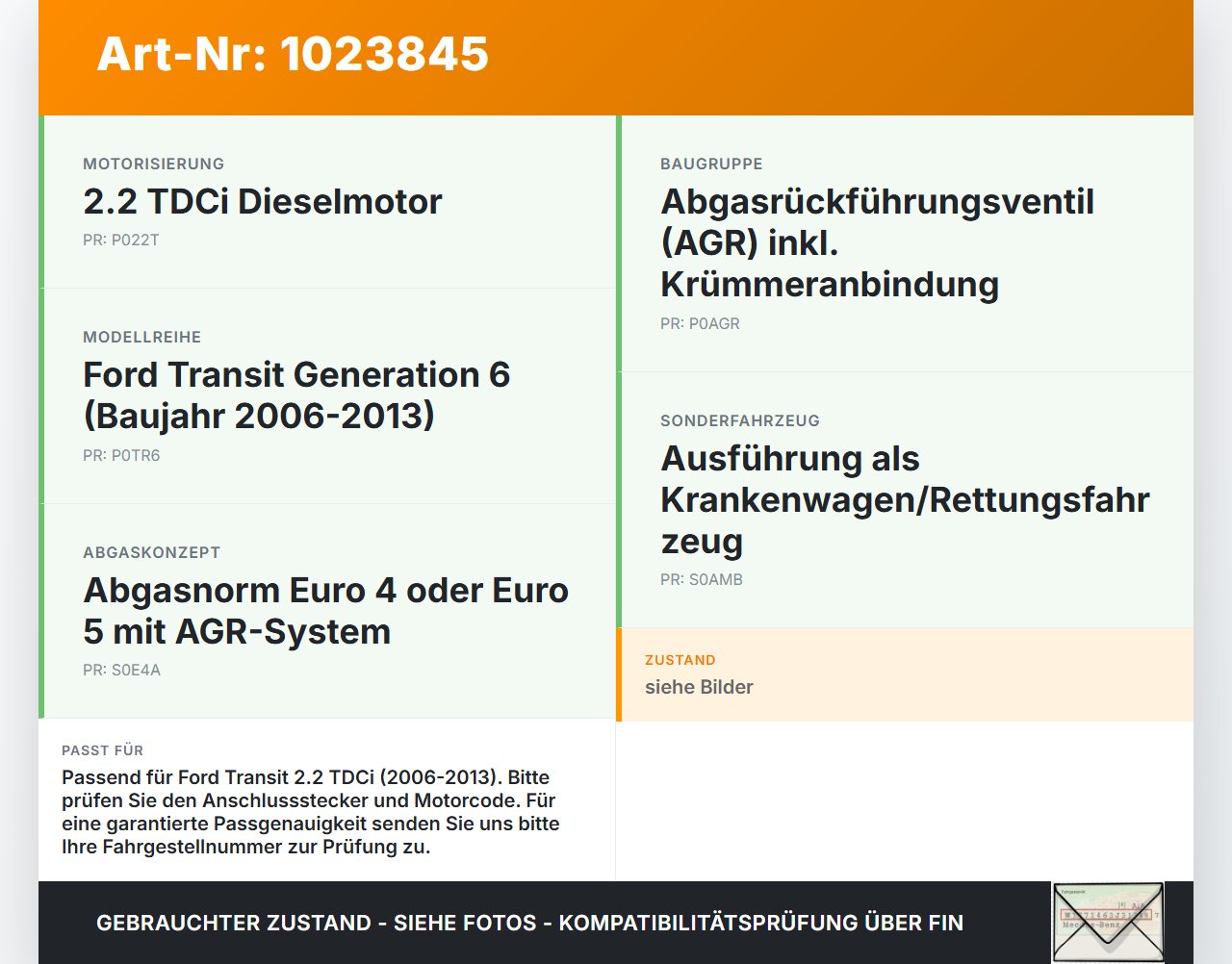 Ford Transit VI 06-13 TDCi 2,2 85KW T22D0P AGR Ventil Abgasrückführventil Abgaskrümmer Ford Transit VI 06-13... Vorschau 3