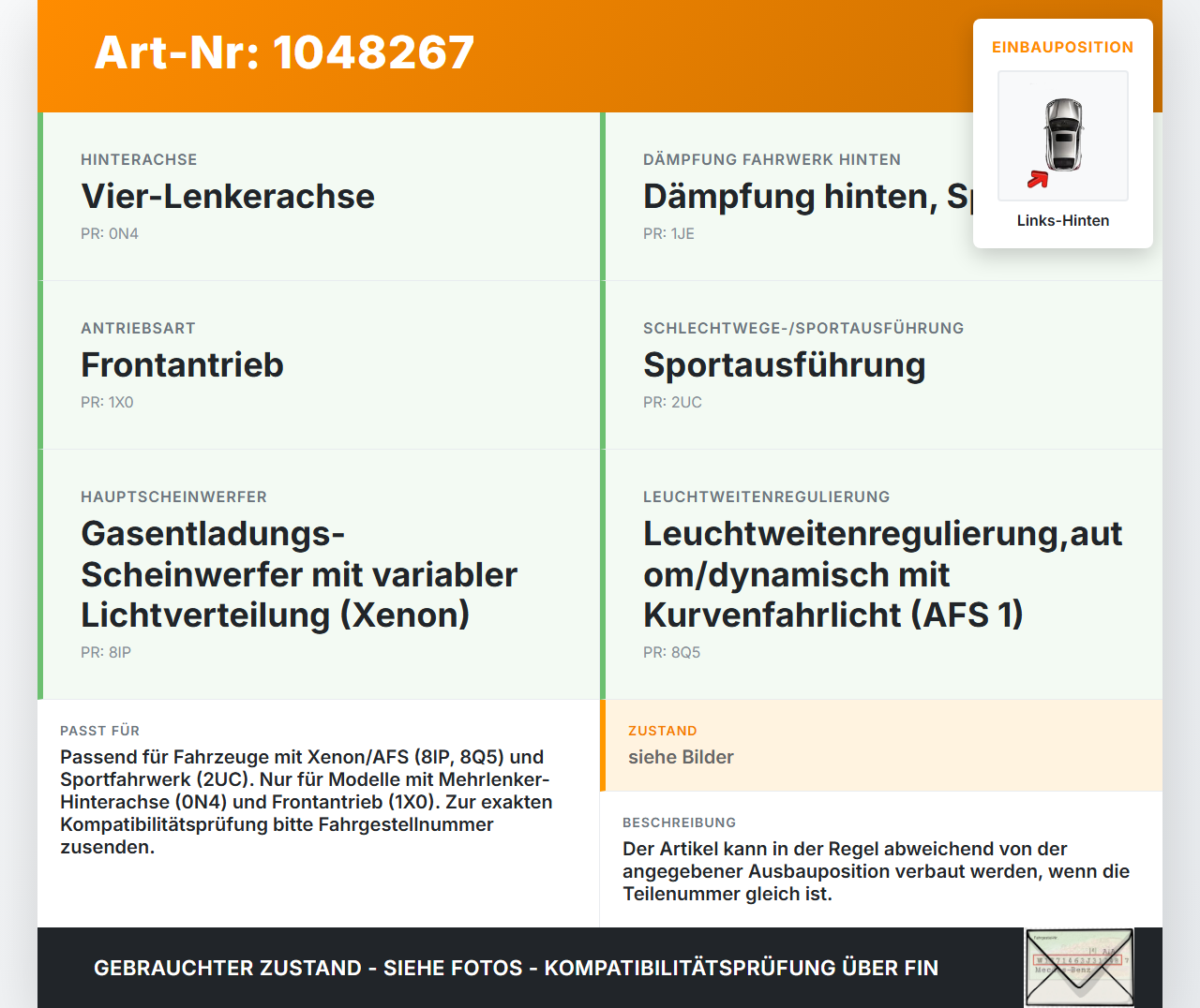 Skoda Octavia VRS III 5E 12-16 Xenon LWR Sensor Neigung Hinten Links Skoda Octavia VRS III 5E 12-16 18.12.2014... Vorschau 3