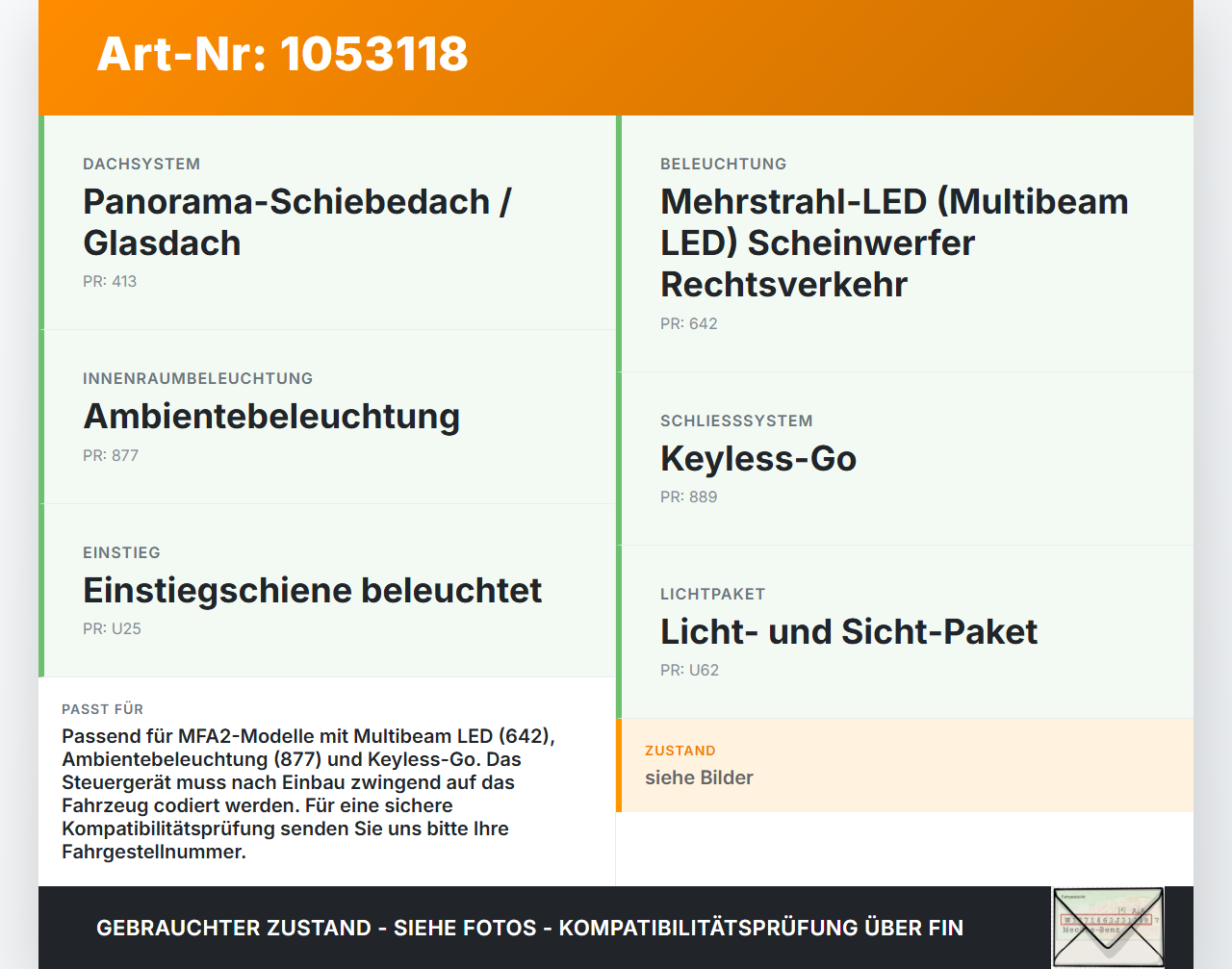 Mercedes W177 A200d 18-22 SG Steuergerät für Karosserie BCM MFA2 Mercedes W177 A200d 18-22 12.07.2019 A2479001506... Vorschau 3