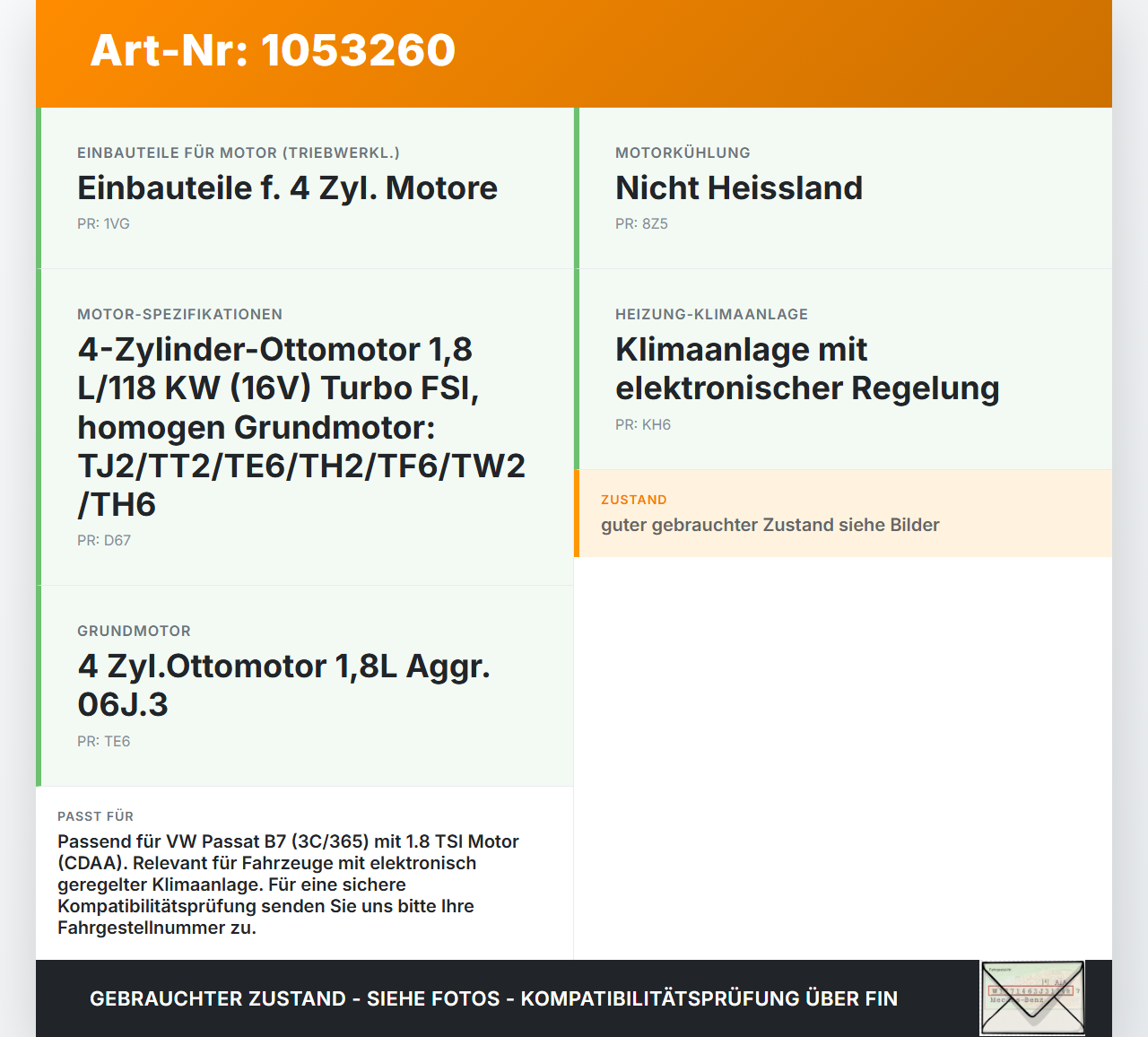 VW Passat 3C B7 10-14 TFSI 1,8 118KW Wasserpumpe Zusatzwasserpumpe Umwelzpumpe Heizung Pumpe VW Passat 3C B7 10-14... Vorschau 3