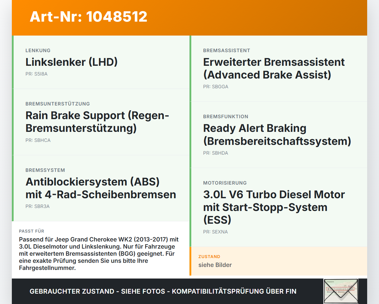 Jeep Grand Cherokee WK2 13-17 Hauptbremszylinder Bremszylinder Jeep Grand Cherokee WK2 13-17 24.02.2017... Vorschau 3