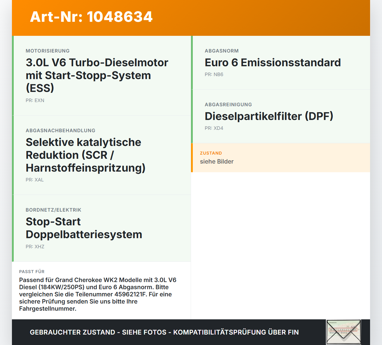 Jeep Grand Cherokee WK2 13-17 3,0d 184KW Luftdruck MAP Sensor Jeep Grand Cherokee WK2 13-17 24.02.2017 0281006330... Vorschau 3