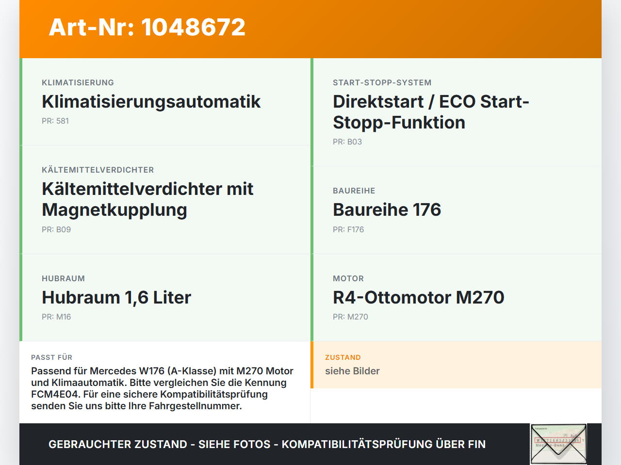 Mercedes W176 A200 12-15 1,6 115KW Lüfter Steuergerät Mercedes W176 A200 12-15 05.11.2012 1137328648 gebraucht Vorschau 3