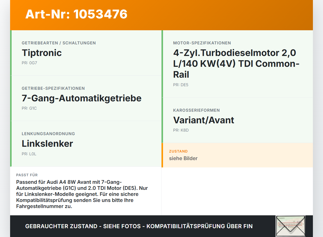 Audi A4 8W B9 15-19 TDI 2,0 110KW Autom Notentriegelung für Automatikgetriebe Audi A4 8W B9 15-19 05.04.2016... Vorschau 3