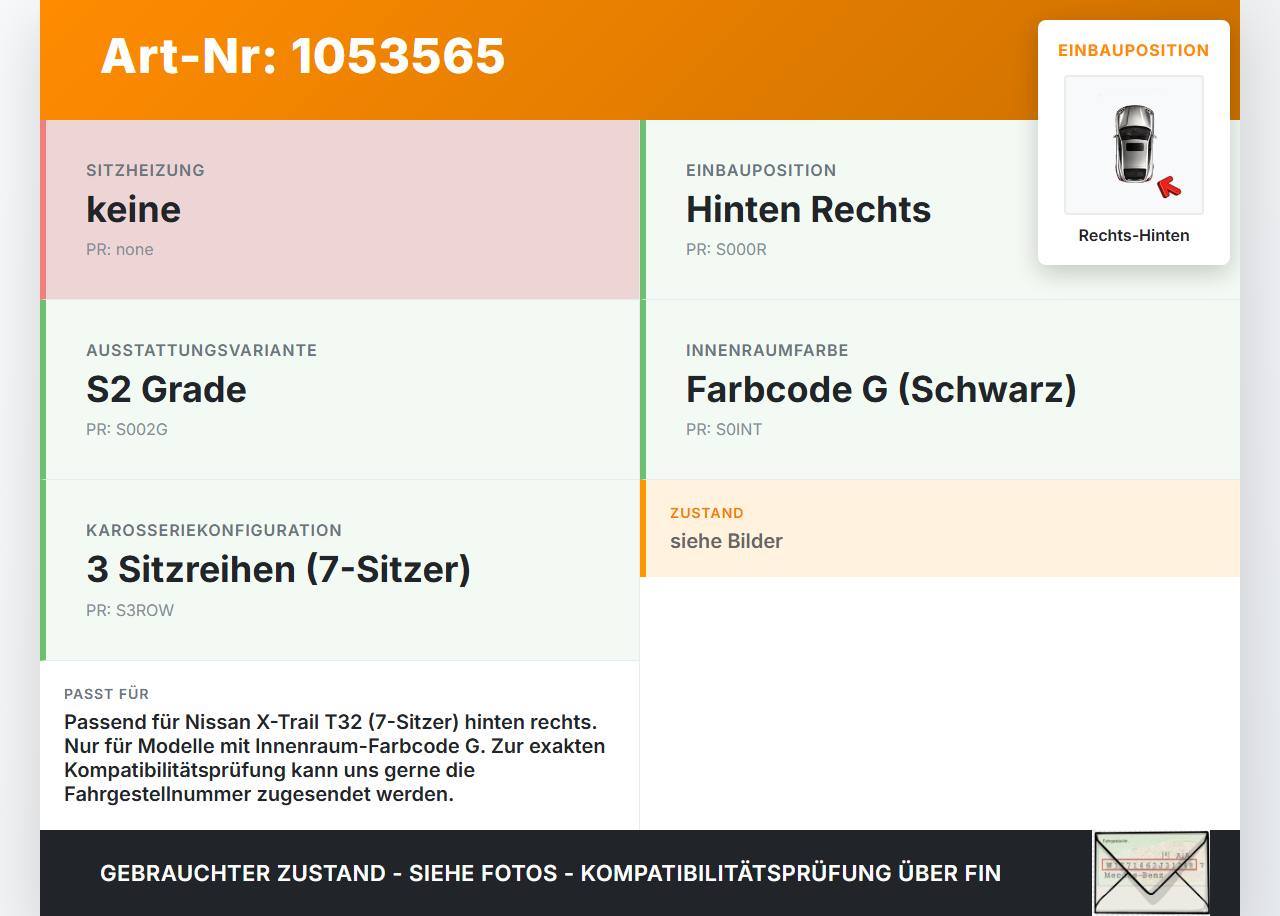 Nissan X-Trail T32 14-17 Türverkleidung Türpappe Rechts Hinten Nissan X-Trail T32 14-17 09.03.2015 829004CE0A gebraucht Vorschau 3