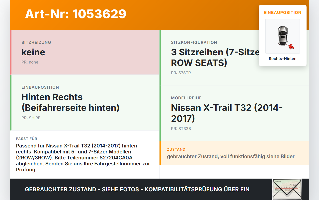 Nissan X-Trail T32 14-17 Fensterhebermotor mit Fensterheber Rechts Hinten Nissan X-Trail T32 14-17 09.03.2015... Vorschau 3