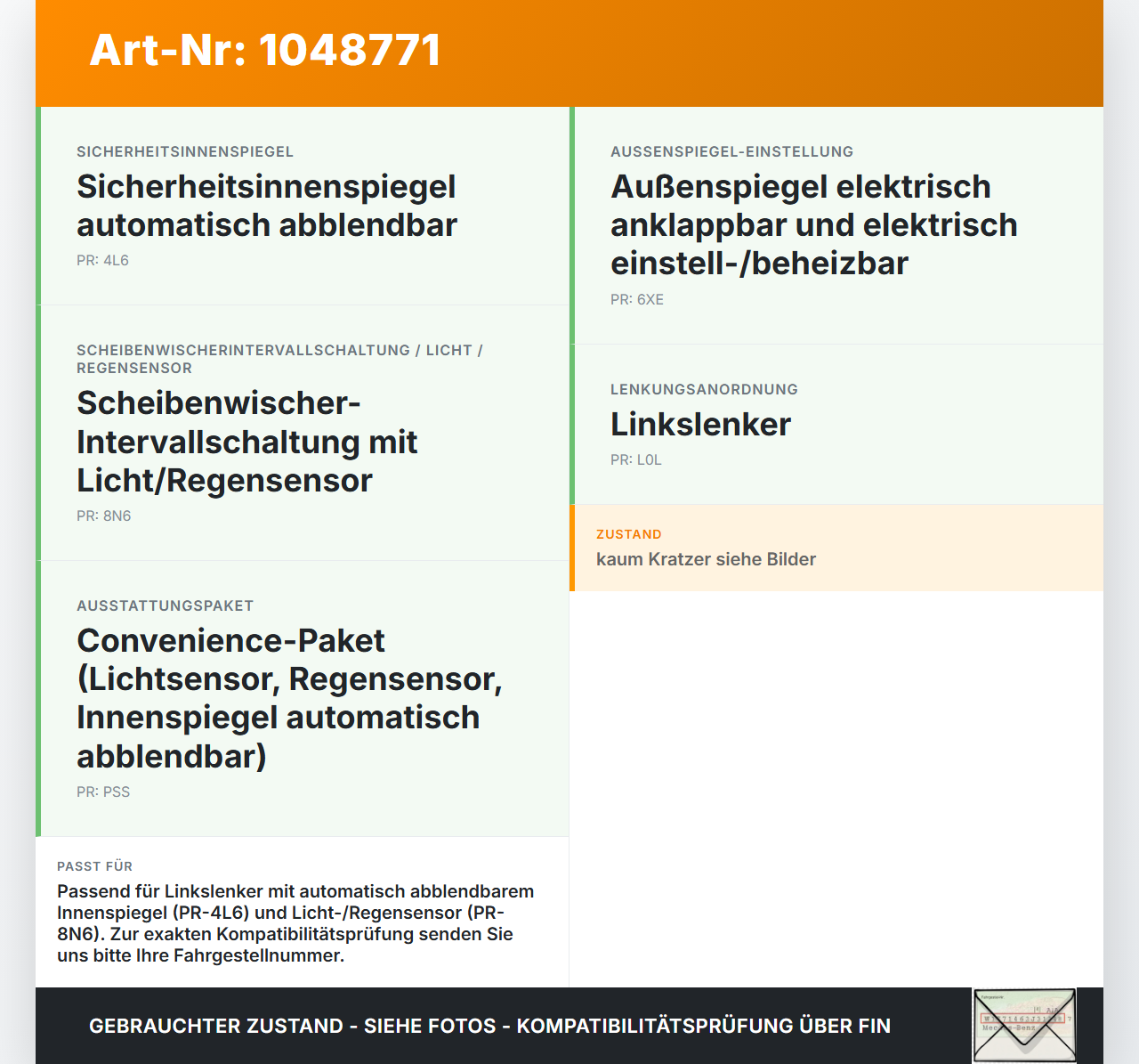 Seat Leon 5F 12-16 Innenspiegel Rückspiegel Spiegel Innen Seat Leon 5F 12-16 17.12.2015 7N0857511L gebraucht Vorschau 3