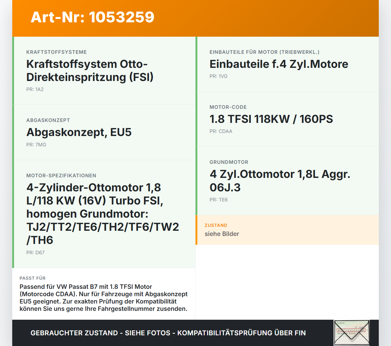 VW Passat 3C B7 10-14 TFSI 1,8 118KW CDAA Motorölabscheider Motoren Ölabscheider VW Passat 3C B7 10-14 21.03.2011... Vorschau 3
