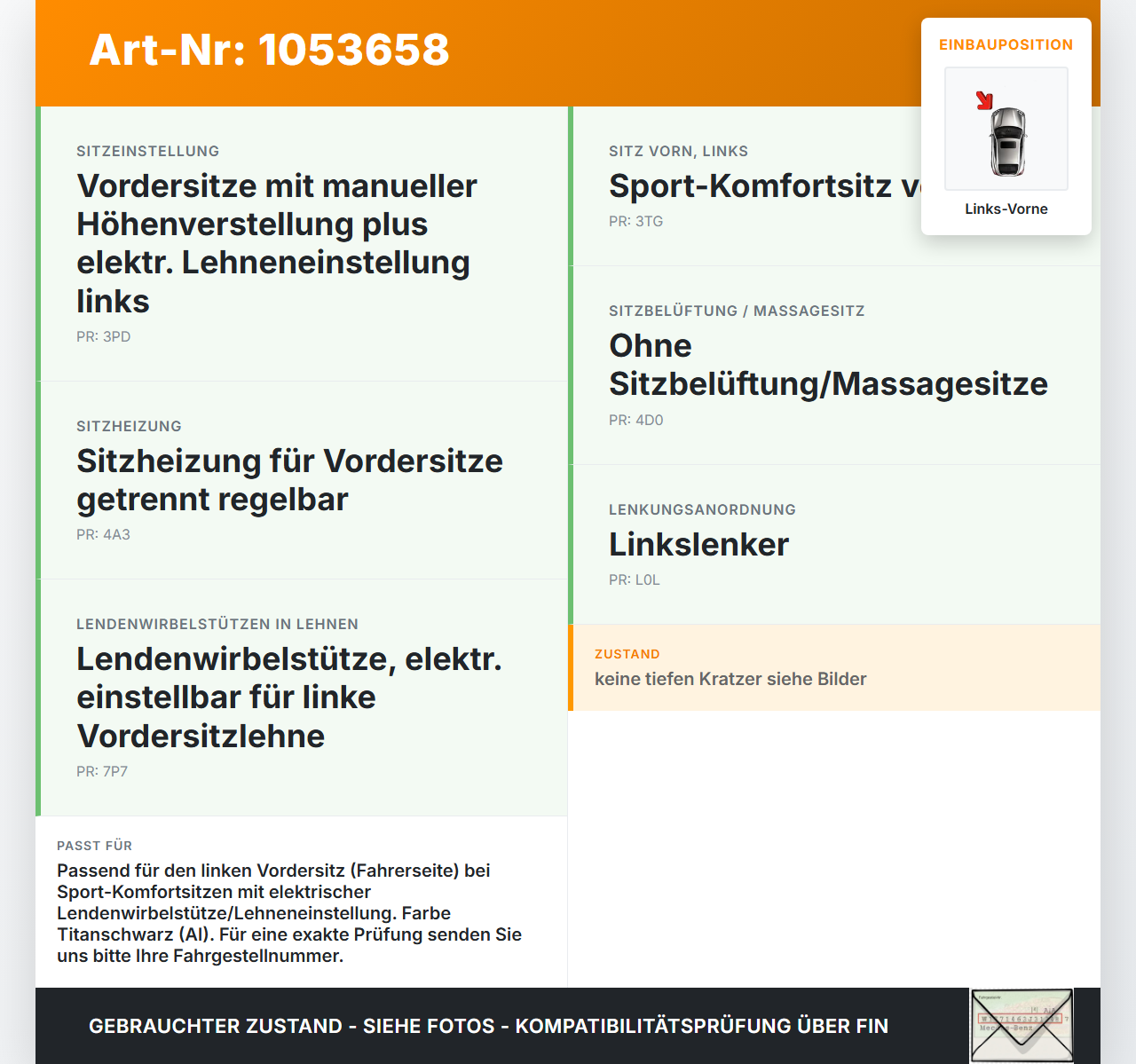 VW Passat CC 358 12-16 Coupe Blende Innen Seitenverkleidung für Fahrer Sitz Links Vorne Aussen VW Passat CC 358... Vorschau 3