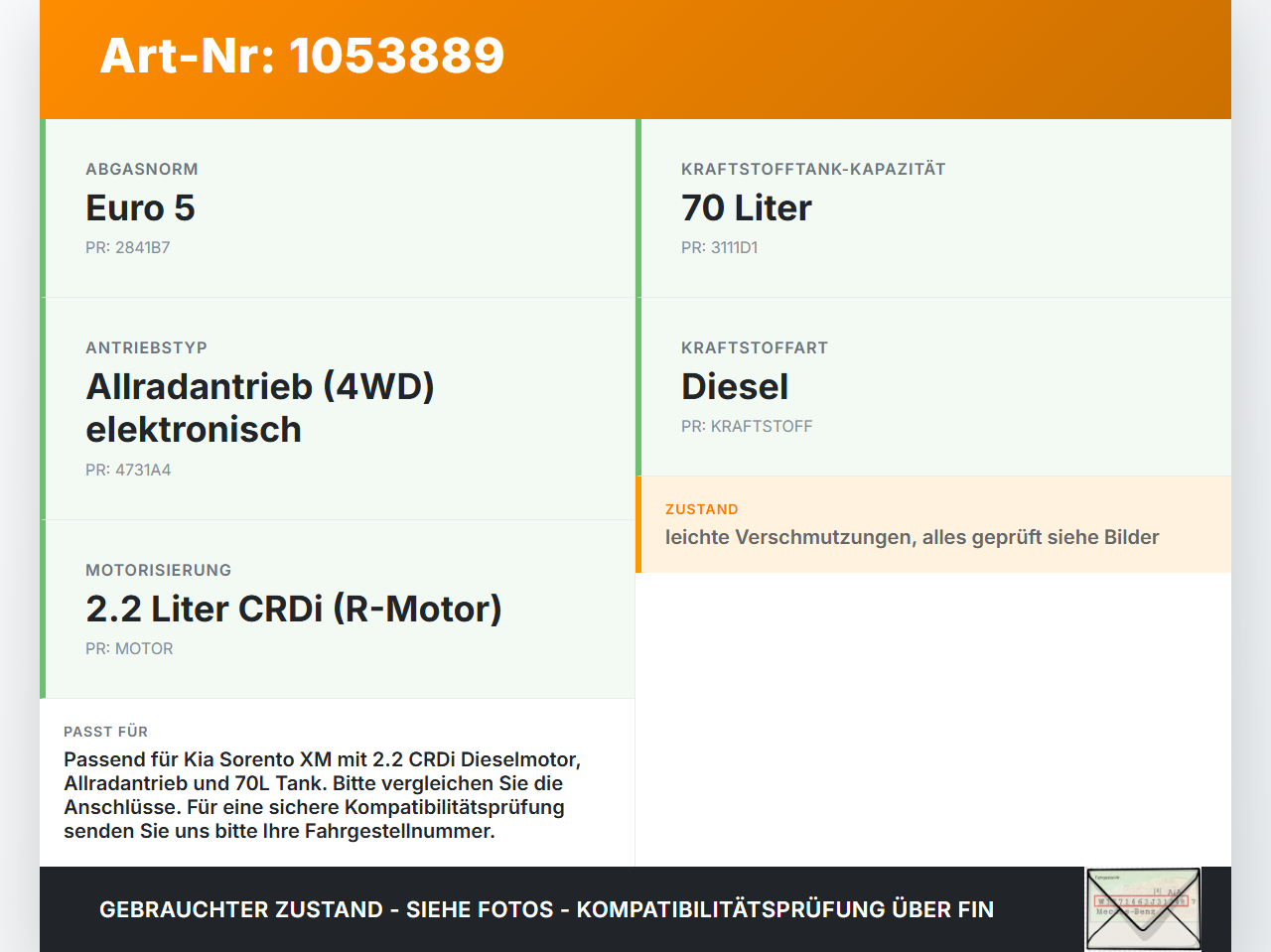 Kia Sorento XM 09-12 CRDi 2,2 145KW Kraftstoffpumpe Kraftstoff Förderpumpe Tankgeber Kia Sorento XM 09-12... Vorschau 3