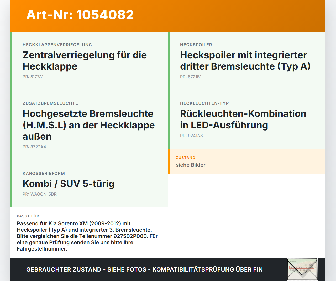 Hyundai Tucson TL 15-18 Bremslicht 3te Bremsleuchte für Klappe Hyundai Tucson TL 15-18 30.03.2017 gebraucht Vorschau 3