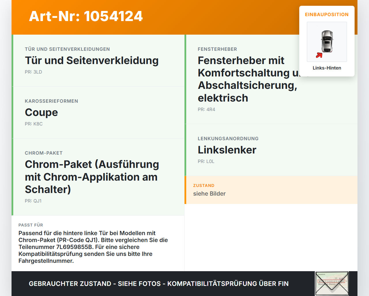 VW Passat CC 358 12-16 Coupe Fensterheberschalter Schalter Links Hinten VW Passat CC 358 12-16 10.04.2013... Vorschau 3