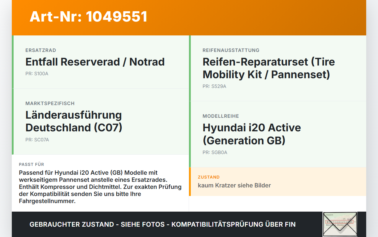 Hyundai I20 Active GB 13-16 Luftkompressor Pannenset Reifendichtmittel Hyundai I20 Active GB 13-16 13.06.2016... Vorschau 3