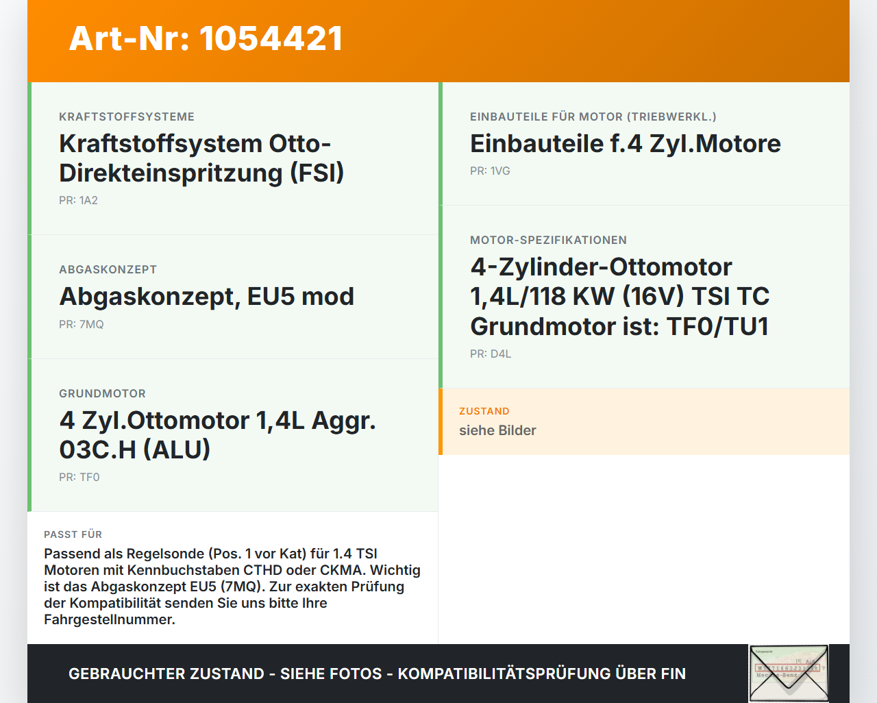 VW Passat CC 358 12-16 TSI 1,4 118KW Lambdasonde Pos.1 VW Passat CC 358 12-16 10.04.2013 1K0998262L 03C906262... Vorschau 3