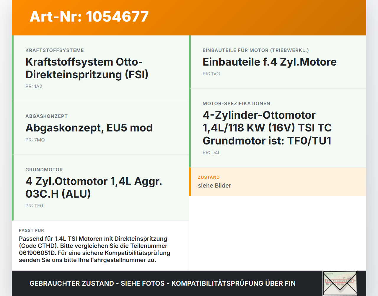 VW Passat CC 358 12-16 TSI 1,4 118KW Railsensor Drucksensor VW Passat CC 358 12-16 10.04.2013 06J906051D 061906051D... Vorschau 3