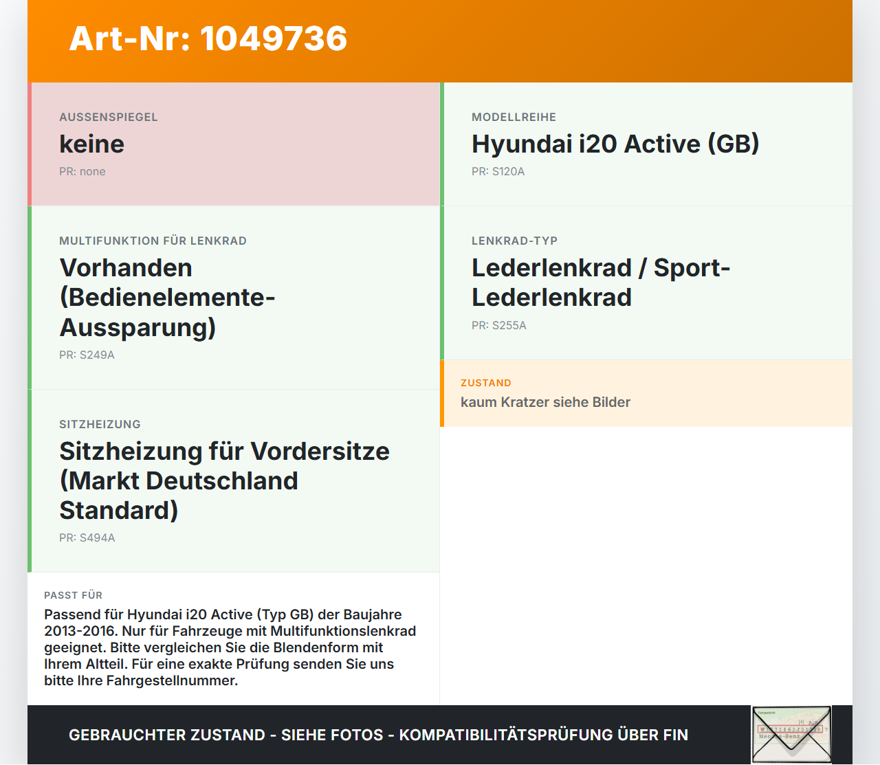 Hyundai I20 Active GB 13-16 Blende Verkleidung Abdeckung für Lenkrad Hyundai I20 Active GB 13-16 13.06.2016 gebraucht Vorschau 3