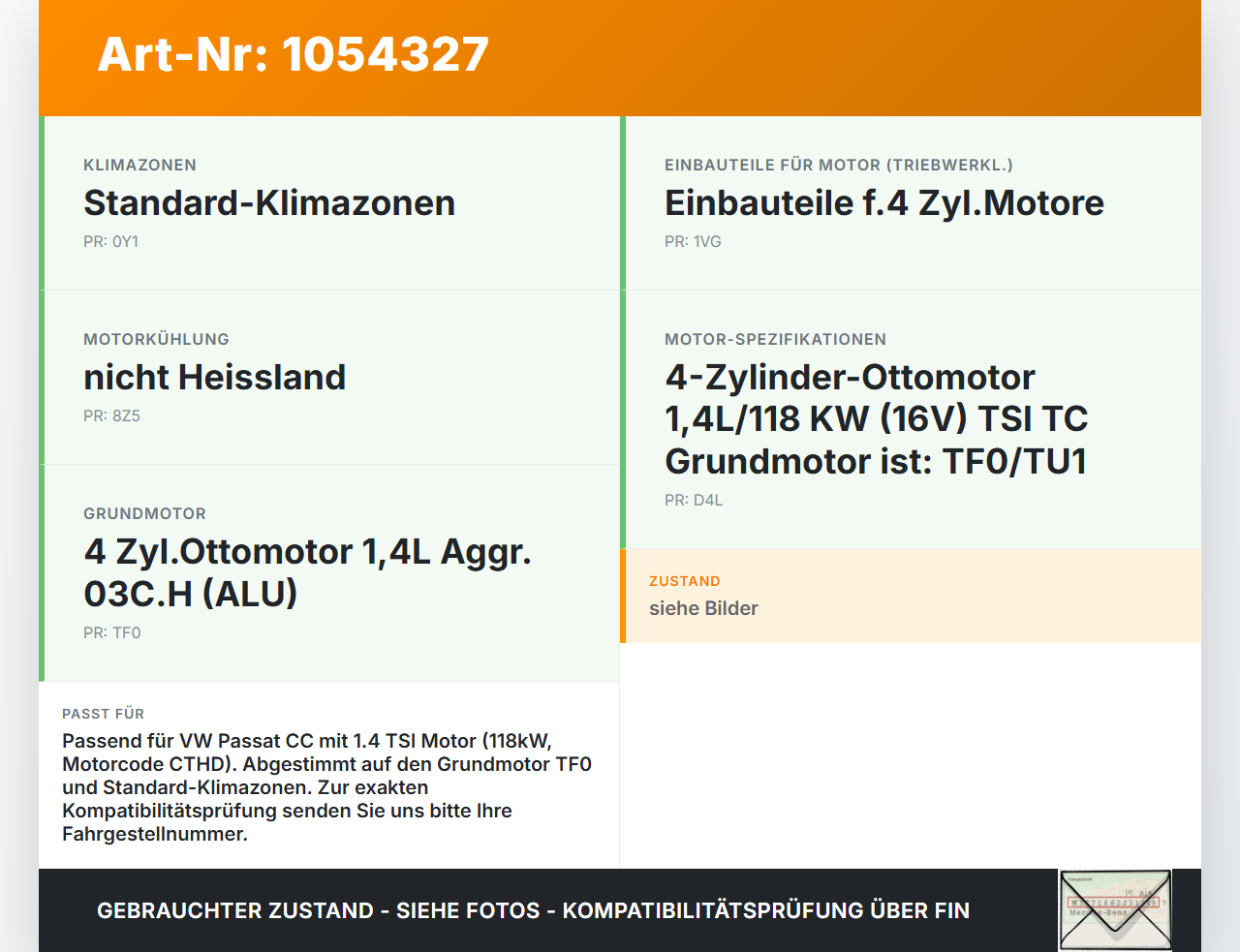 VW Passat CC 358 12-16 TSI 1,4 118KW Luftfilterkasten Luftfiltergehäuse VW Passat CC 358 12-16 10.04.2013... Vorschau 3