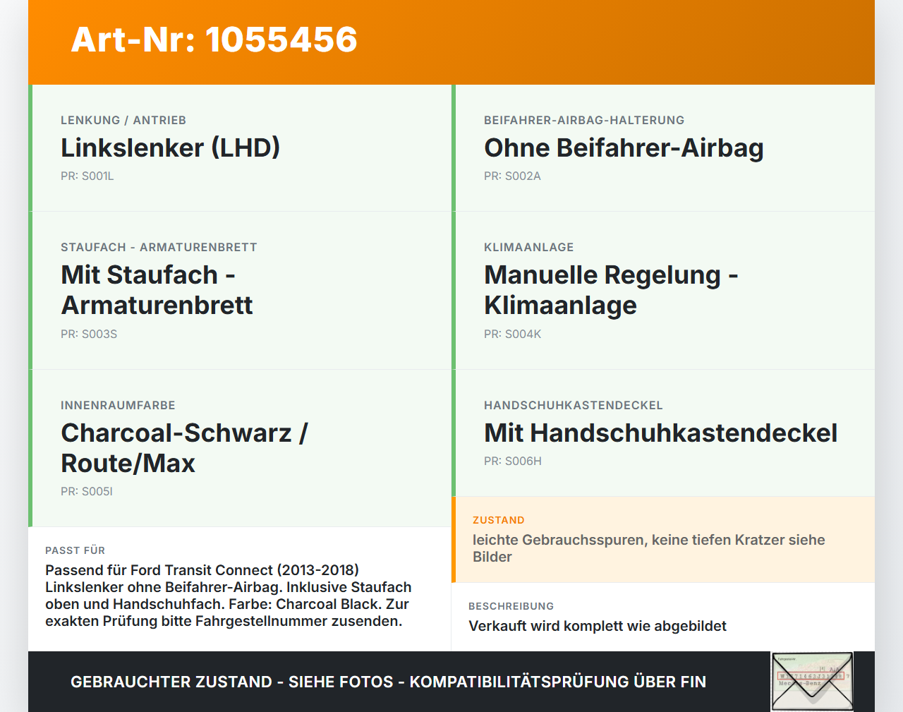 Ford Transit Connect 13-18 Armaturenbrett Panel komplett Ford Transit Connect 13-18 20.06.2017 DT11-V04305-CD35B8... Vorschau 3
