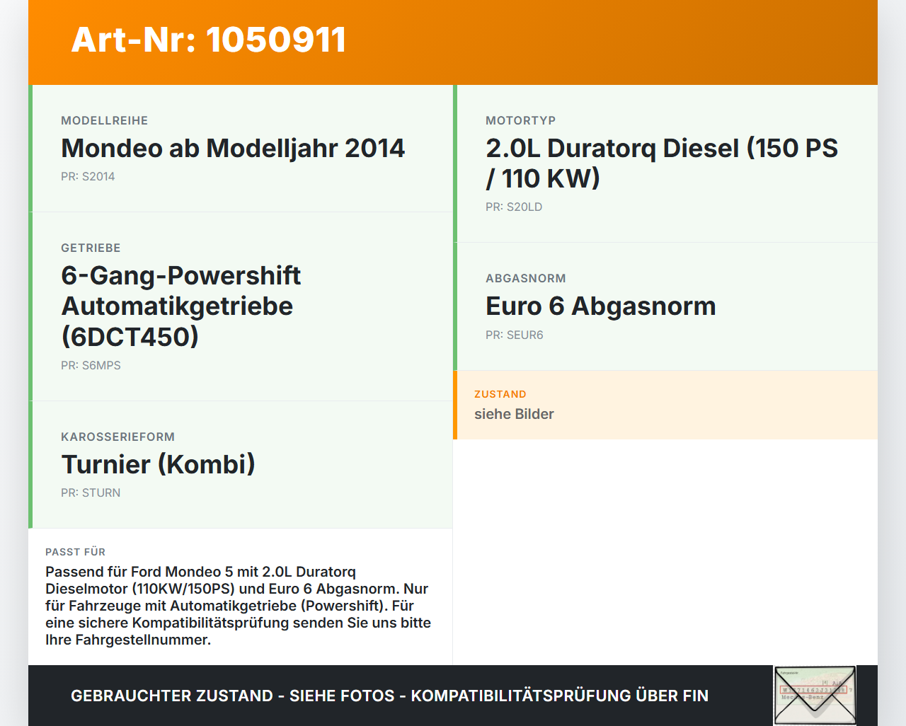 Ford Mondeo 5 V CF 14-19 2,0 110KW Ladedruckbegrenzungsventil Magnetventil Ford Mondeo 5 V CF 14-19 09.12.2015 gebraucht Vorschau 3