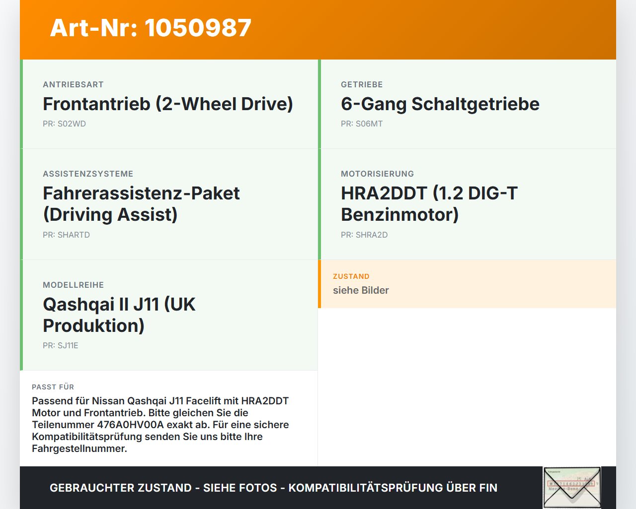 Nissan Qashqai II J11 17-21 ESP module unit Steuergerät Nissan Qashqai II J11 17-21 01.06.2017 476A0HV00A... Vorschau 3