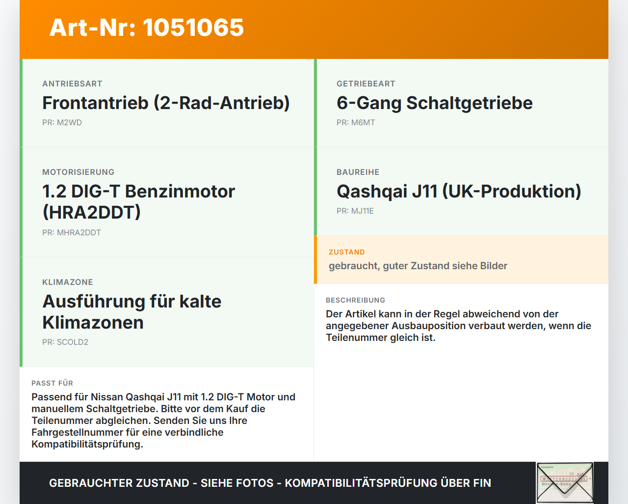 Nissan Qashqai II J11 17-21 DiG-T 1,2 85KW Ansaugrohr Ladeluftschlauch Luftschlauch Pos.1 Nissan Qashqai II J11... Vorschau 3