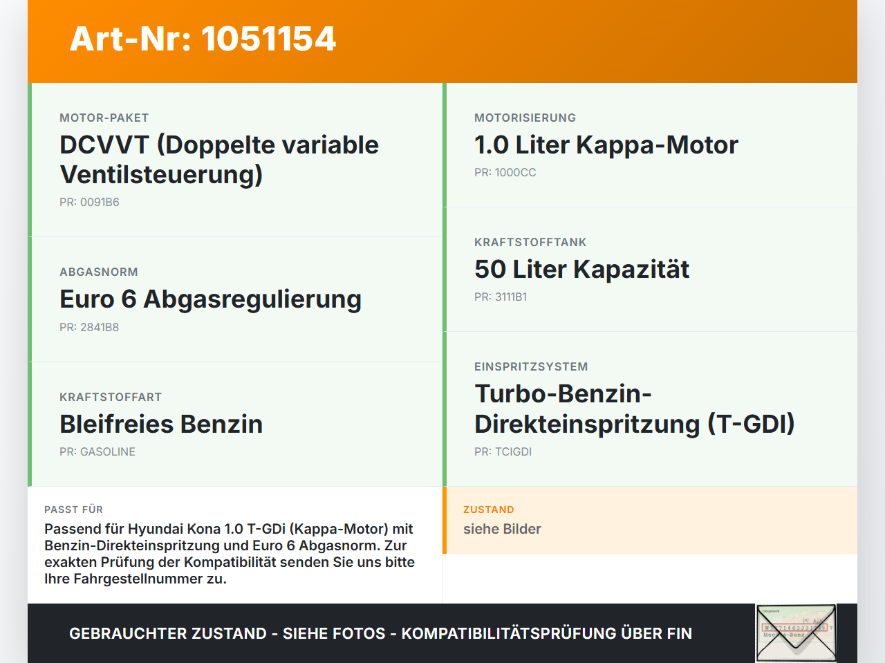 Hyundai Kona OS 17-20 T-GDi 1,0 88KW Hochdruck Leitung Kraftstoffleitung Hyundai Kona OS 17-20 03.08.2018 gebraucht Vorschau 3