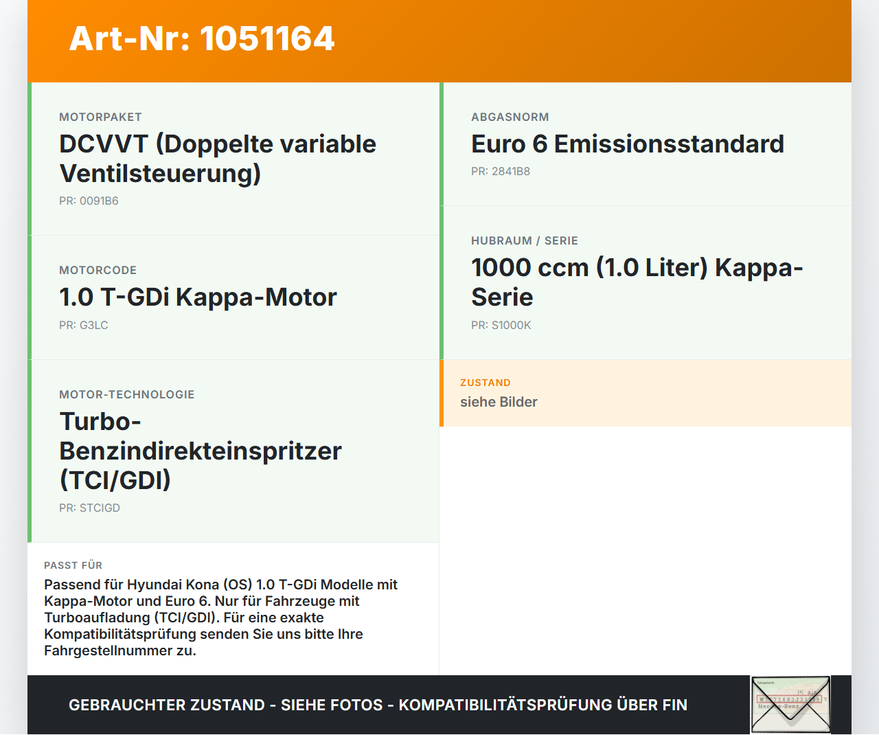 Hyundai Kona OS 17-20 T-GDi 1,0 88KW Druckregler Turbolader Schubumluftventil Hyundai Kona OS 17-20 03.08.2018 gebraucht Vorschau 3