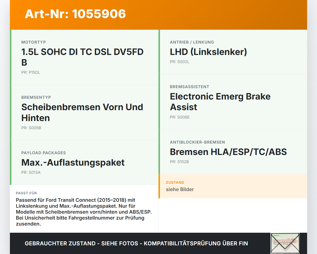Ford Transit Connect 13-18 Hauptbremszylinder Bremszylinder Ford Transit Connect 13-18 20.06.2017 DV61-2140-YD... Vorschau 3