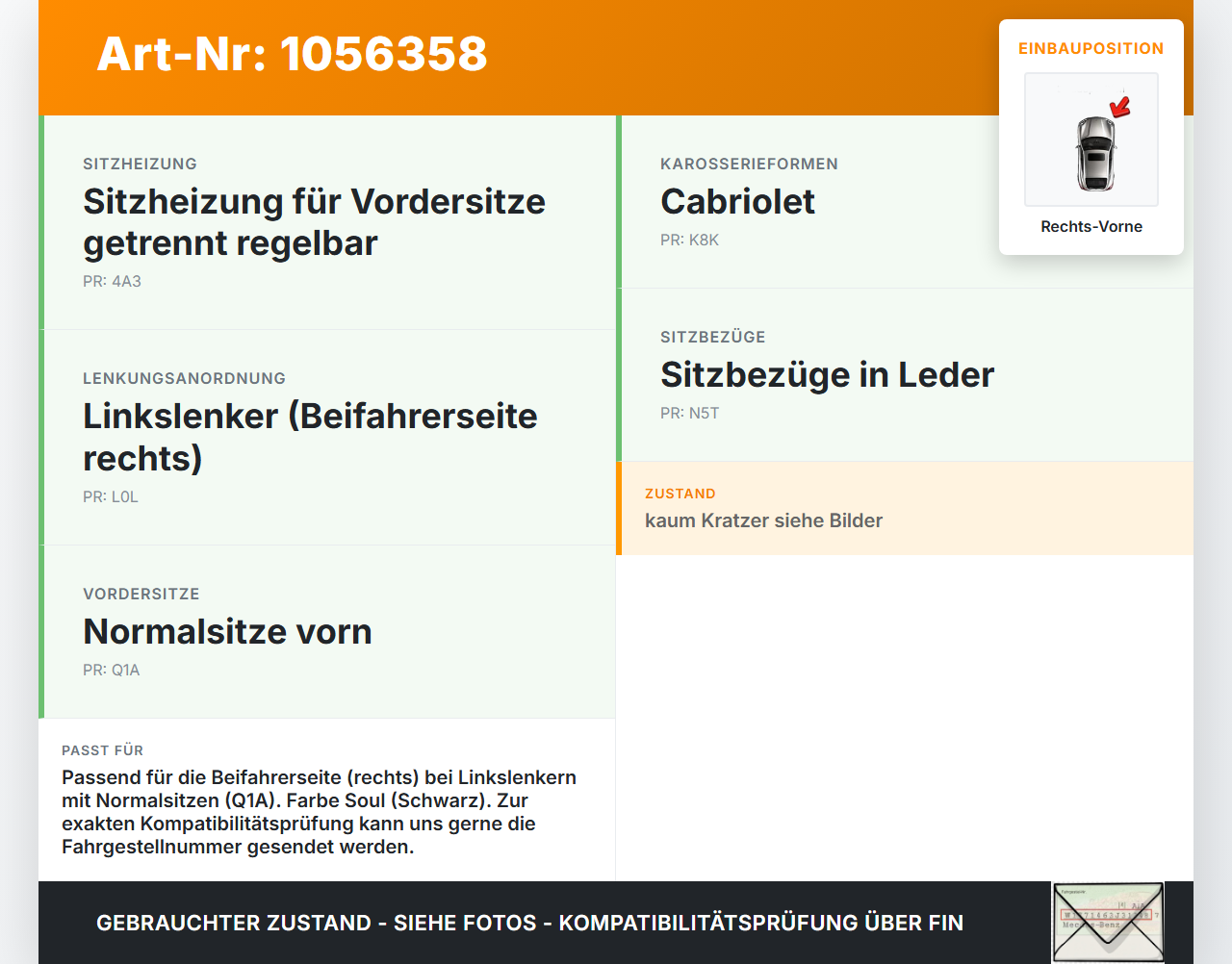 Audi A4 B6 8H 02-05 Cabrio Ablagefach Staufach Fach für Beifahrer Sitz Rechts Vorne Audi A4 B6 8H 02-05 17.05.2005... Vorschau 3