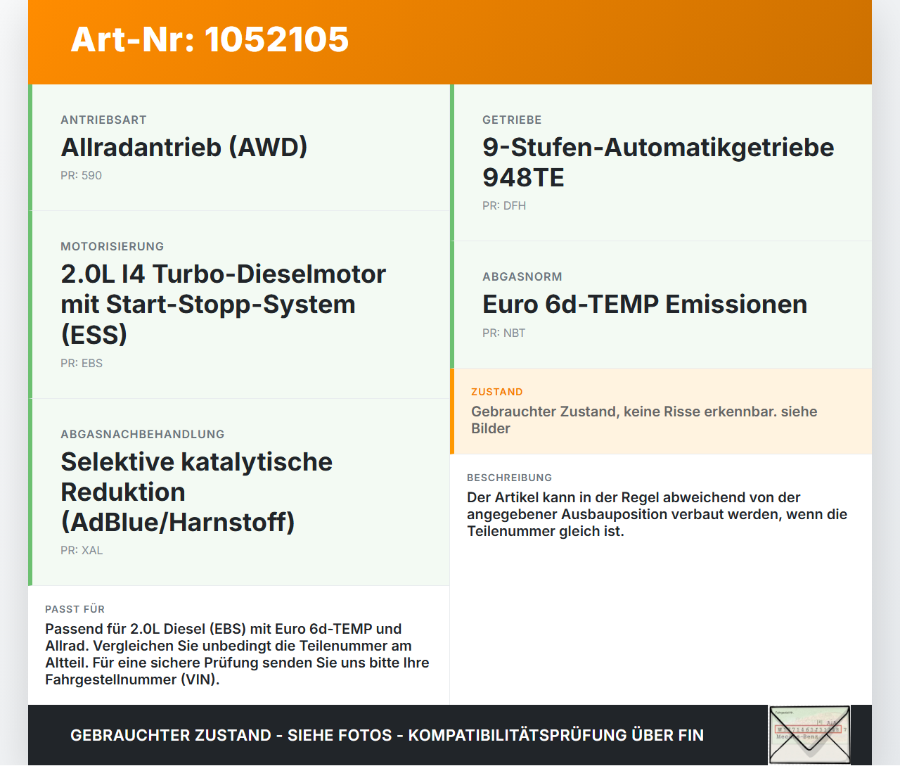 Jeep Compass II 17-21 2,0D 103KW Ladeluftschlauch Ansaugrohr Luftschlauch Jeep Compass II 17-21 12.08.2019 gebraucht Vorschau 3
