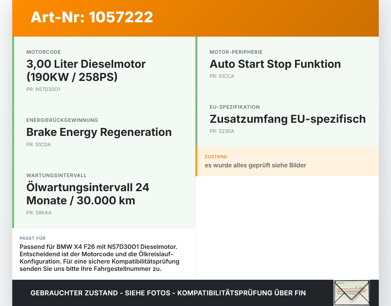 BMW X4 F26 14-18 3,0d 190KW N57D30O1 Ölfiltergehäuse Gehäuse Halter für Ölfilter BMW X4 F26 14-18 08.04.2016... Vorschau 3