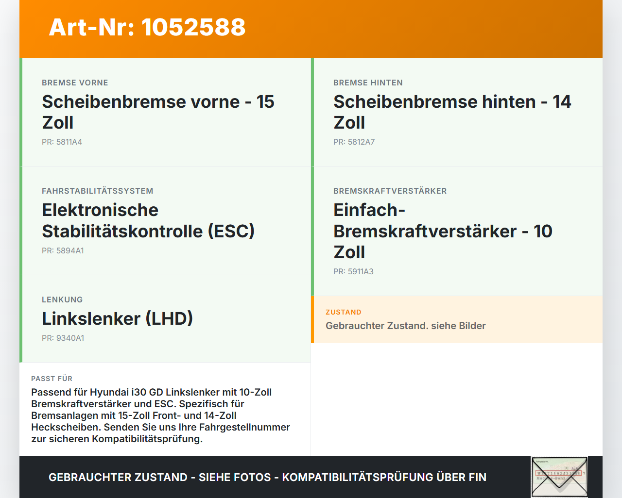 Hyundai I 30 GD 15-17 Hauptbremszylinder Bremszylinder Hyundai I 30 GD 15-17 30.10.2015 gebraucht Vorschau 3