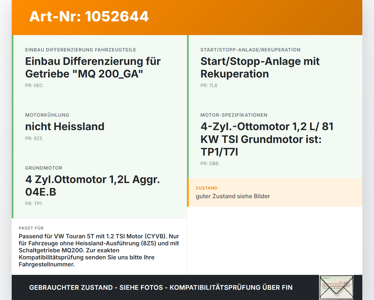 VW Touran II 5T 15-24 TSI 1,2 81KW Ladeluftkühler Kühler für Ansaugbrücke VW Touran II 5T 15-24 12.05.2016... Vorschau 3